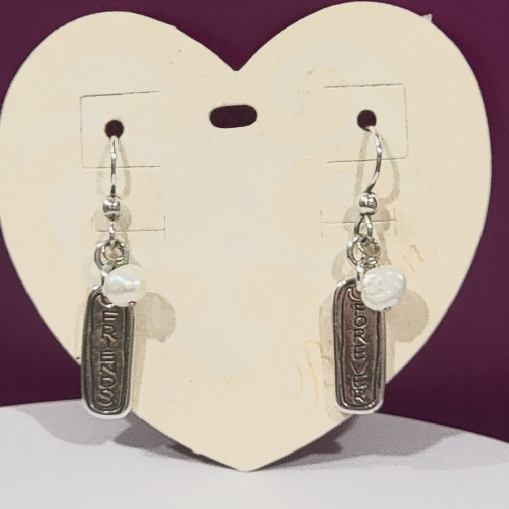 BRIGHTON RETIRED FRIENDS FOREVER FRENCH WIRE EARRINGS NWT ✨️